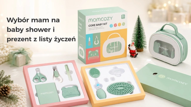Zestaw do pielęgnacji niemowlęcia Momcozy All-in-1 Core Baby Kit CK17, zielony