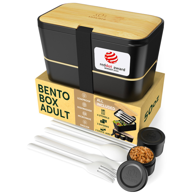 Lunchbox Nestable - Bamboo Black - 1500ml - Umami
