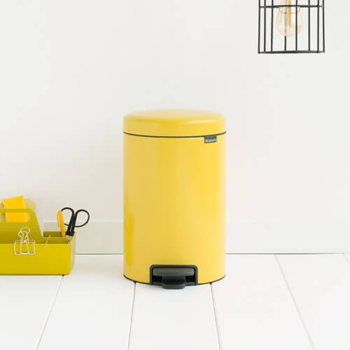 Kosz Na Śmieci Pedałowy Newicon 12l Daisy Yellow 113567 - Brabantia