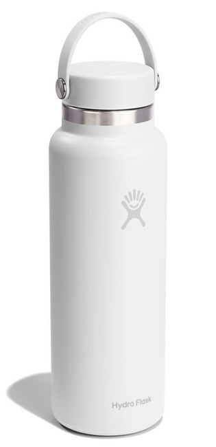 Butelka termiczna Hydro Flask 40 oz Wide Mouth z zakrętką Flex Cap, biała, 1,18 l