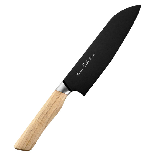 Satake Black Ash Santoku Knife 17 Cm - Japanese Chef's Knife