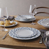 Miska Na Zupę Z Białej, Zdobionej Porcelany 23 Cm La Bella Tavola - Alessi