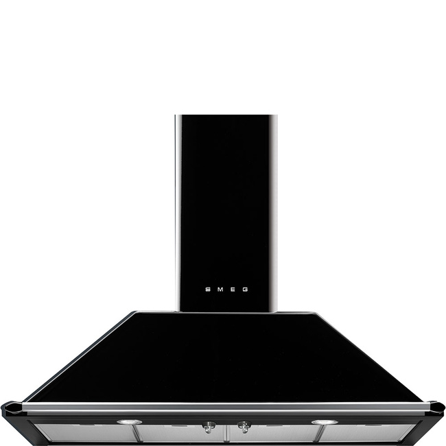 Smeg - Okap kuchenny, Victoria, 110 cm, czarny Victoria KT110Ble Czarny.