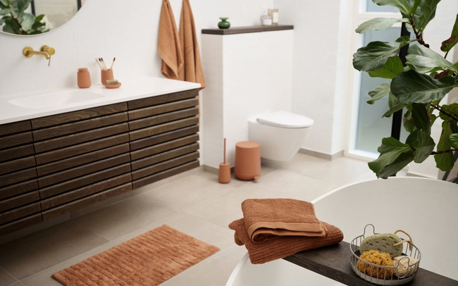 Mata łazienkowa 50 x 80 cm Tiles Mandarine - Zone Denmark