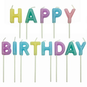 Pme Świeczki Urodzinowe Happy Birthday Pastelowe