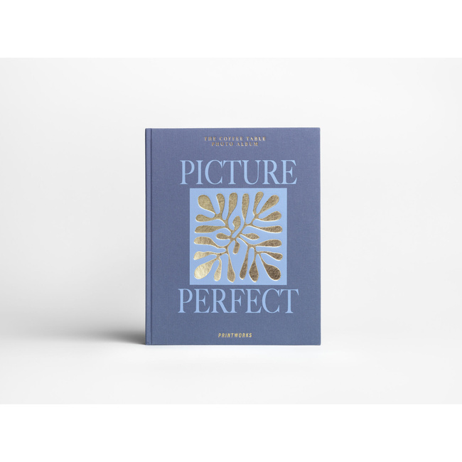 Album na zdjęcia Printworks Picture Perfect, przykurzony niebieski, białe karty
