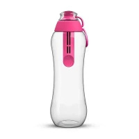 Butelka z wymiennym filtrem 500 ml różowa - Dafi