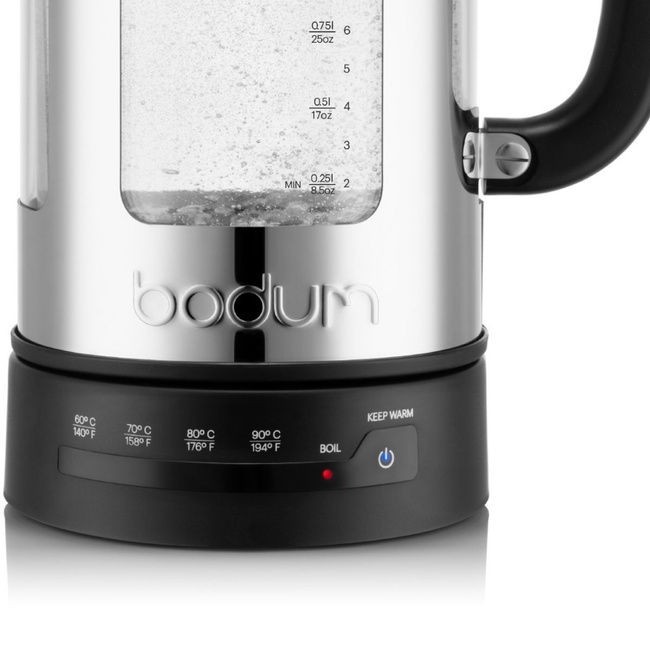 Czajnik elektryczny Bodum Chambord 1 l z regulacją temperatury, chromowany