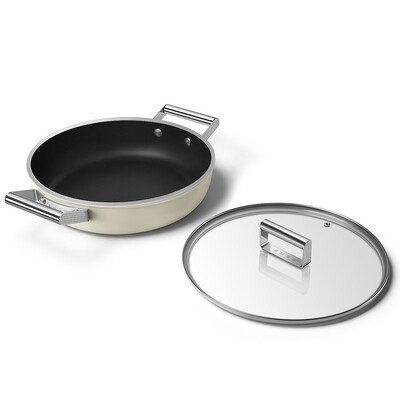 Smeg - Głęboka patelnia o średnicy 28 cm DPF2812CRM - CRM