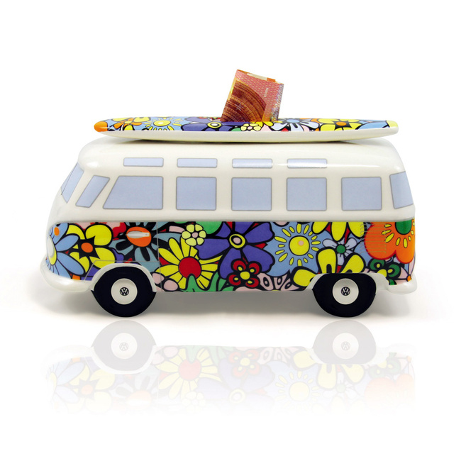 Vw Skarbonka Bus Flower