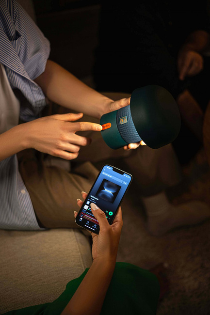 Sensa Play Mini Lampa przenośna z głośnikiem - Biały - Kooduu