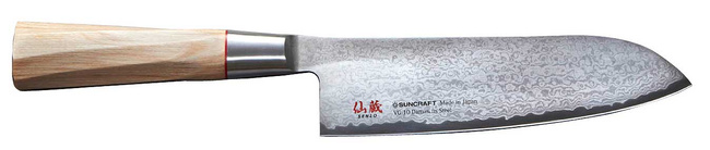 Suncraft Senzo Twisted Nóż Santoku 167mm - Suncraft