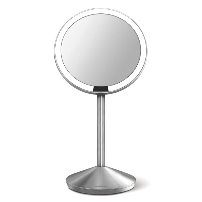 Lustro sensorowe mini z pokrowcem stal matowa - Simplehuman