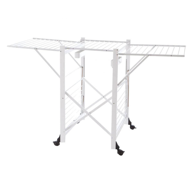 Gabbiano Suszarka na pranie na kółkach - 175 x 67 cm, Biały - Arredamenti