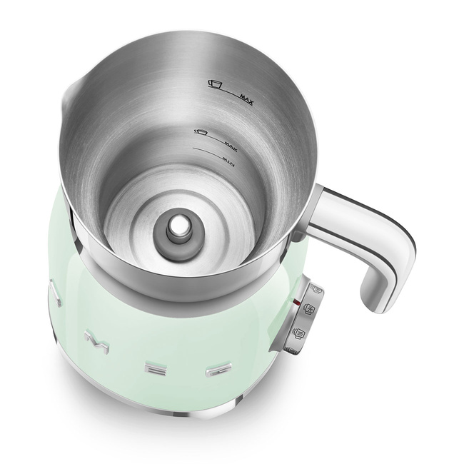 Smeg - Spieniacz Do Mleka, Pastelowa Zieleń 50's Style Mff11Pgeu Pastelowy Zieleń.