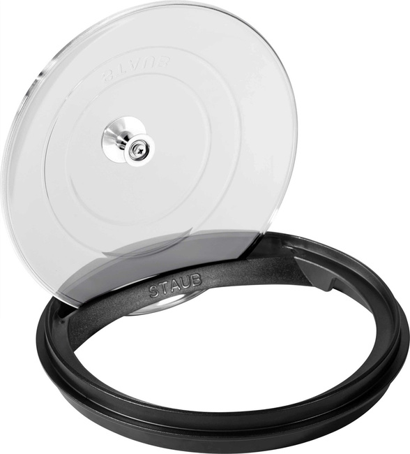Staub Szklana Pokrywka 26 Cm, Czarny