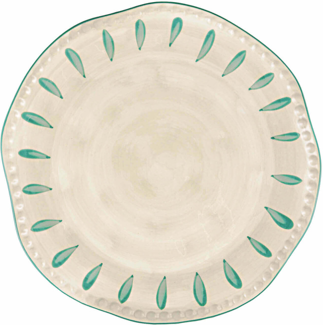 Domitilla Verde Acqua Talerz Okrągły - 32 Cm - Rose&Tulipani