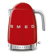 Smeg - Czajnik z regulacją temp., Czerwony 50's style KLF04RDEU Czerwony