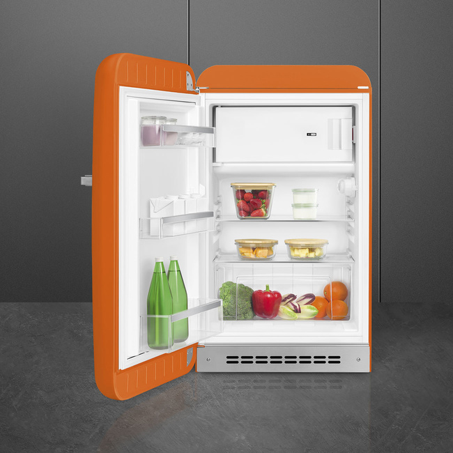 Smeg - Chłodziarko-zamrażarka FAB10LOR6 50'S STYLE - pomarańczowy