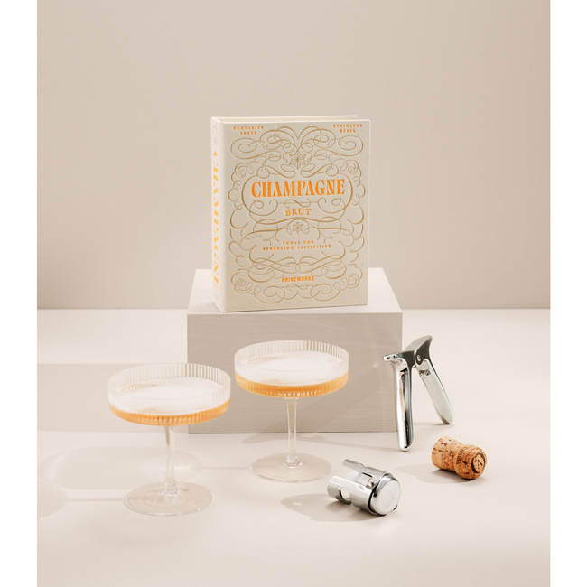 Zestaw do szampana Printworks The Essentials, otwieracz i korek