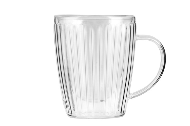 Komplet 2 szklanek z uchem z podwójną ścianką 250 ml Livio Duo 1654
