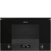 Smeg - Kuchenka mikrofalowa, Linea, czarny MP122B3 Linea