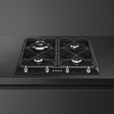 Smeg - Płyta gazowa, 60 cm, Victoria, czarny Sr964ngh Victoria