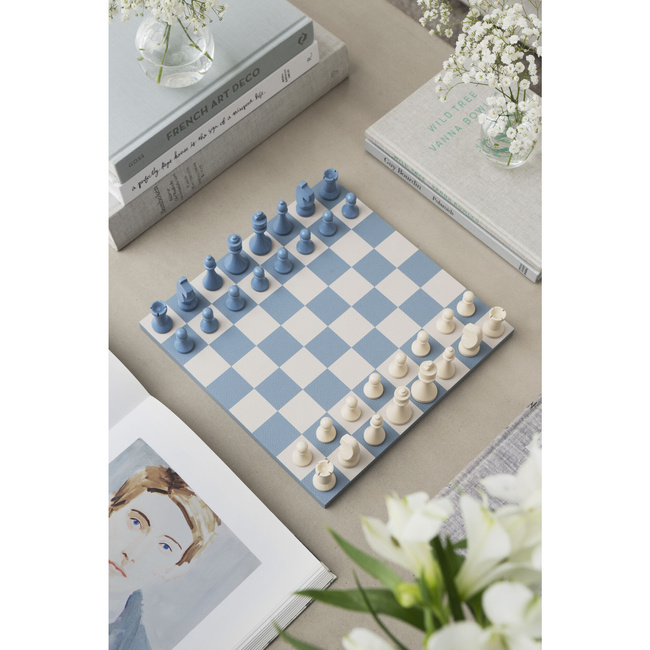 Szachy Reverra, beżowo-niebieskie - Printworks