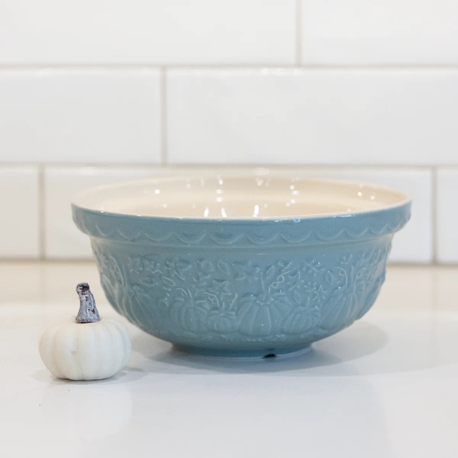 Misa ceramiczna Mason Cash Pumpkin 21 cm, 1,1 l, niebieska z motywem dyni
