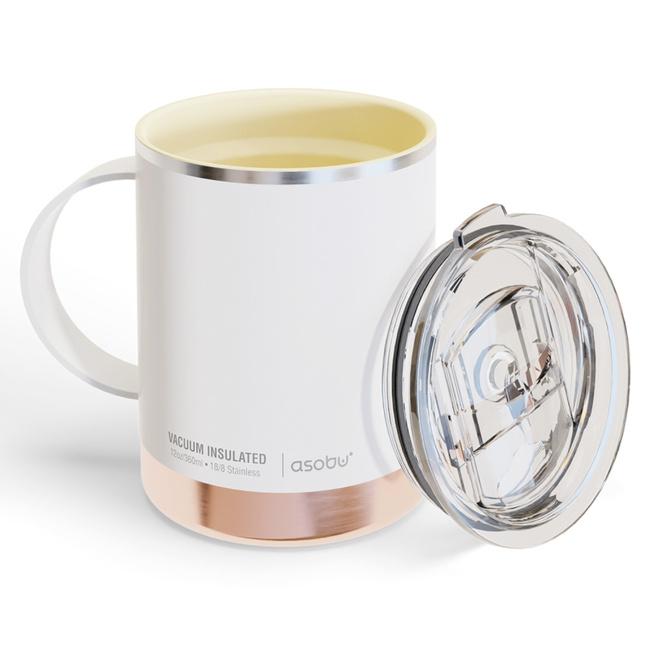 Asobu Kubek Termiczny Ultimate White Puramic