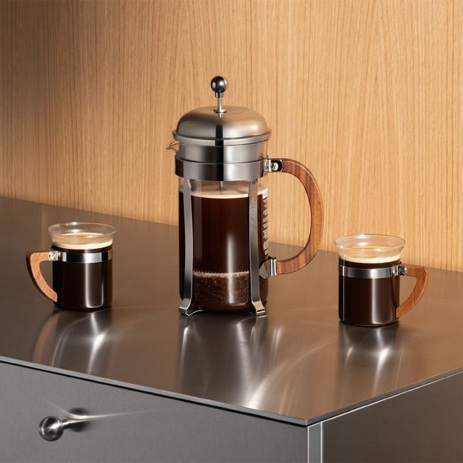 Zaparzacze tłokowe French Press 1L Chambord - Bodum Walnut Wood
