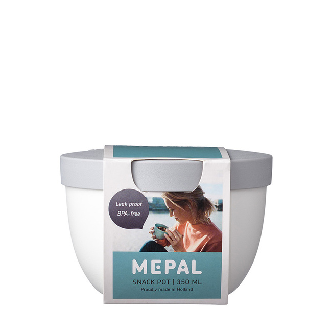 Snack pot Ellipse 350ml biały - Mepal