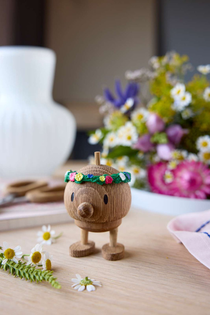 Hoptimist Flower Bumble S Figurka Dębowa Oak Fsc 7,5 cm Dekoracja Duńska