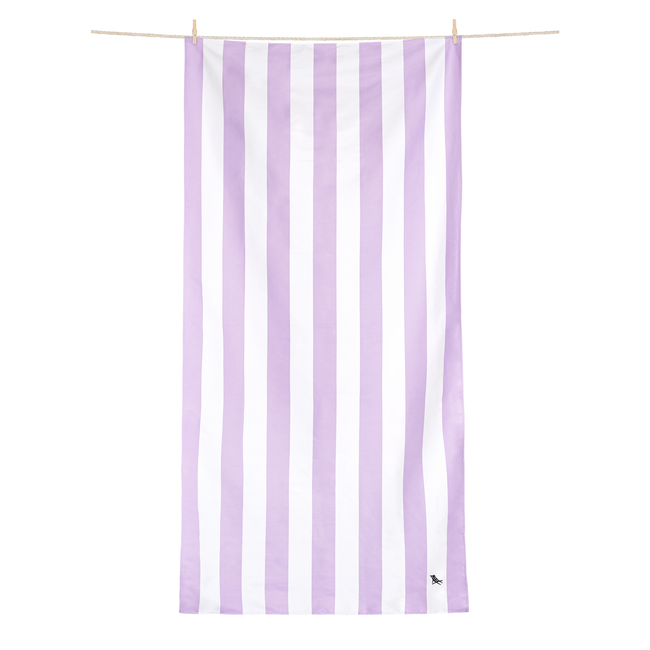 Ręcznik plażowy szybkoschnący - Lombok lilac L 160X90cm - Dock & Bay