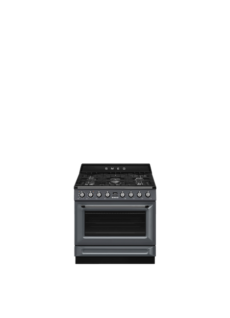 Smeg - Kuchnia wolnostojąca z płytą gazową Victoria Tr90Gpgr Niebieskoszary.