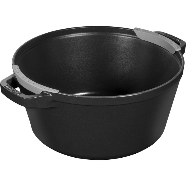 Zestaw 2 Naczyń + Pokrywka 24 Cm Czarny - Staub