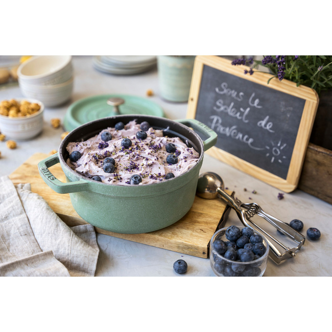 Garnek żeliwny okrągły 3.8 ltr, miętowy - Staub