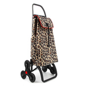 Rolser I-Max Wild 6 Camel wózek schodowy na zakupy 6 kół 43 l aluminiowy