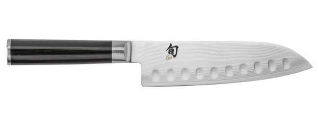 Nóż santoku karbowany 18 cm shun - kai