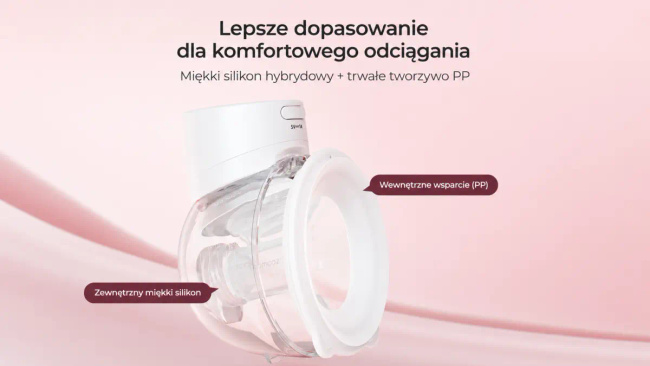 Momcozy S12 Pro laktator muszlowy bezprzewodowy pojedynczy biały do odciągania mleka