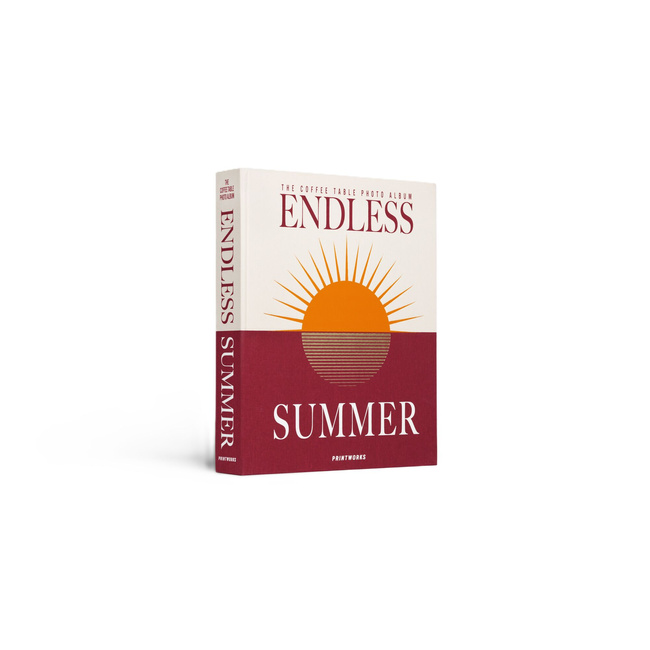 Album na zdjęcia Printworks Endless Summer XL, bordowy, białe karty, 60 stron