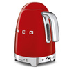 Smeg - Czajnik z regulacją Temp., Czerwony Klf04rdeu 50's Style