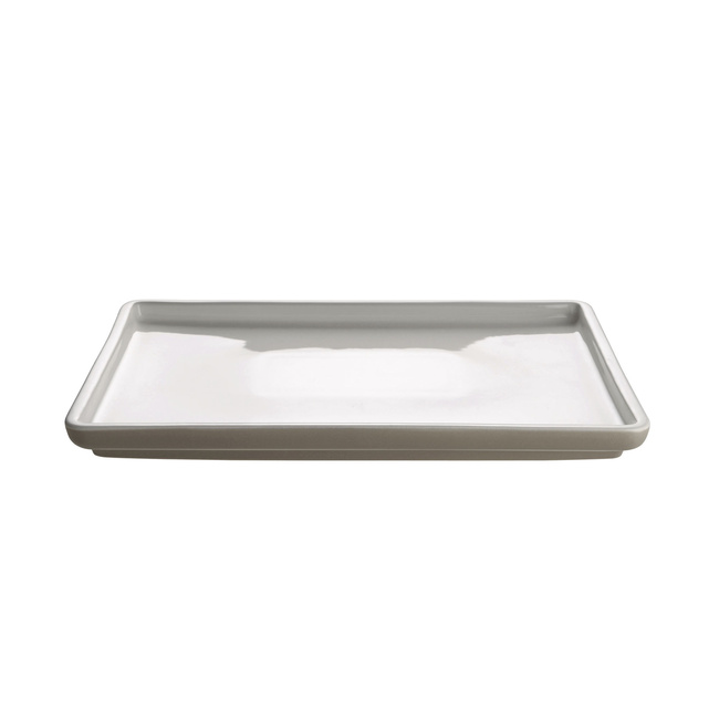 Półmisek prostokątny szeroki jasnoszary 32 cm Alessi