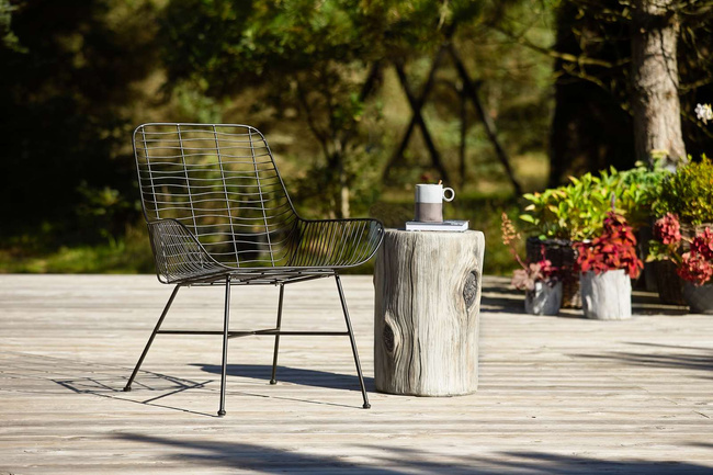 Stołek z cementu Villa Collection Knast, offwhite