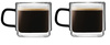 Komplet 2 Szklanek Z Podwójną Ścianką Do Espresso Carbon 80 Ml 8548 - Vialli Design