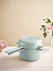 Zestaw garnków Brabantia Compact, 5 elementów, Jade Green, na indukcję