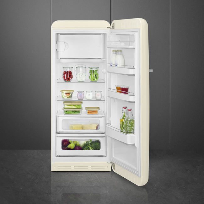 Smeg - Chłodziarko-zamrażarka wolnostojąca FAB28RCR6 50'S STYLE - Cream