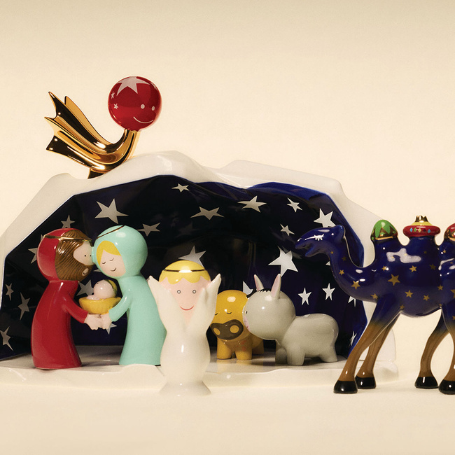 Happy eternity baby- porcelanowa szopka z figurkami Christmas collection - Alessi