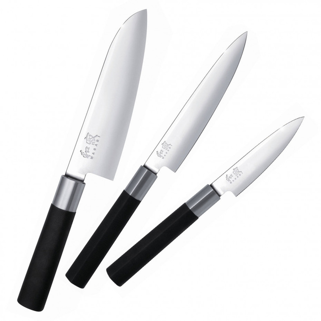 Zestaw 3 noży Wasabi Black - Kai