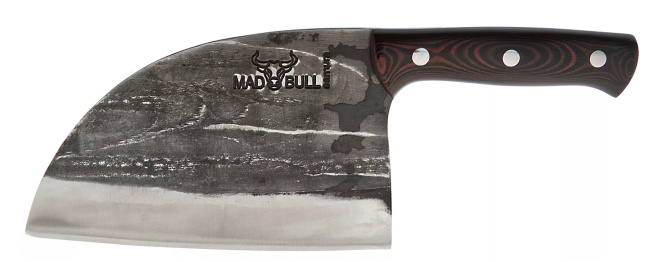 Samura Mad Bull Tasak Serbski 18 cm AUS-8 Rękojeść Mikarta Czerwony z Pochwą